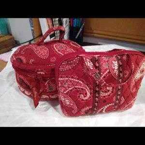 Vera Bradley makeup bags, set of two
